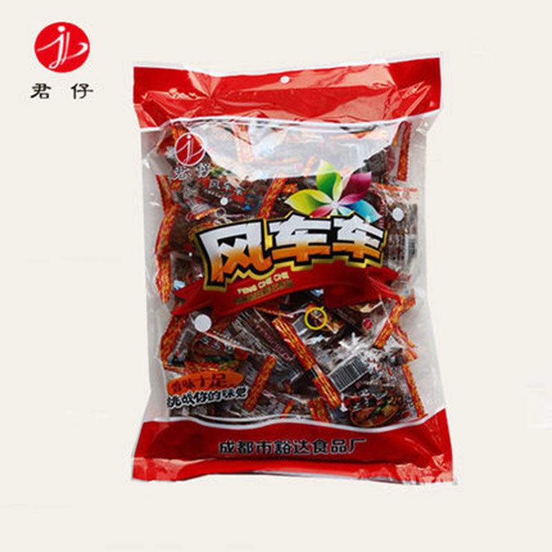 君仔风车车大刀肉辣条麻辣味儿时怀旧面筋零食小吃好吃的湖南重庆