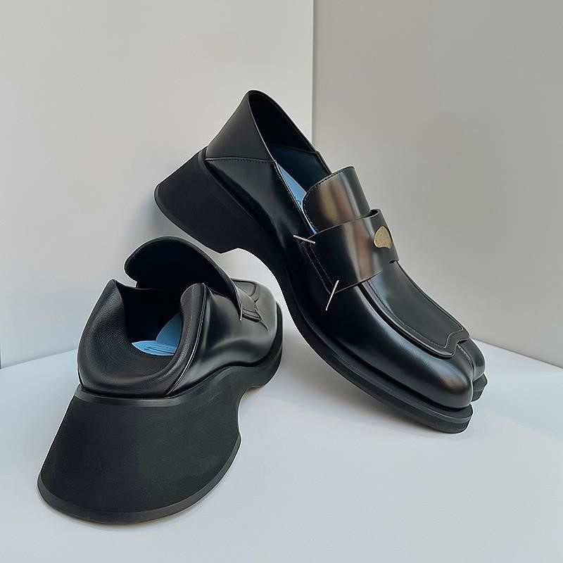 小皮鞋女英伦风复古玛丽珍鞋踩跟黑色小众设计单鞋厚底两穿乐福鞋,女鞋,深口单鞋,淘宝优惠券,粉丝福利购,淘宝优惠卷