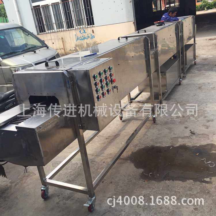 上海传进机械供应清洗风干输送机，全部304不锈钢材料制作