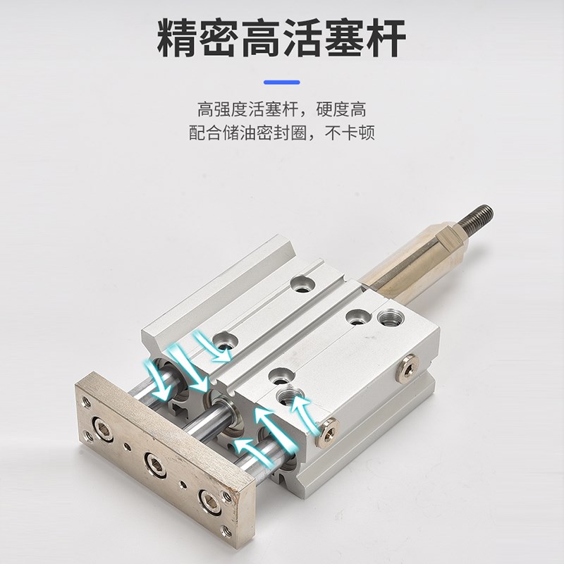 MGPL三杆三轴行程可调气缸12 16 20 25 32 40-10/20/25/50/75/100