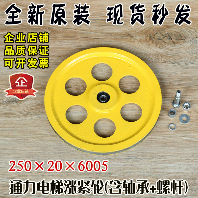 通力电梯涨紧轮 250×20×6005轴承 限速器涨紧轮装置 巨人配件