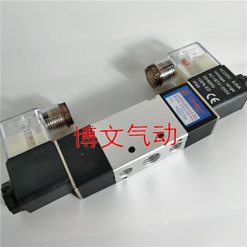 UNIQUC电磁阀UVSC-220-4E2双电控二位五通换向阀