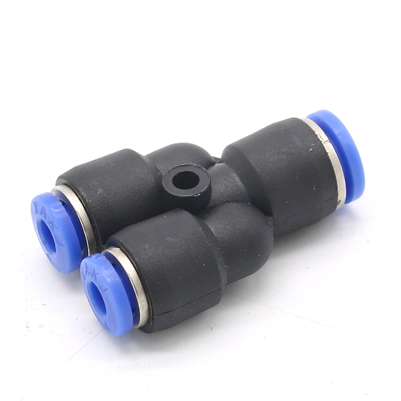 气动气管快插快速快拧接头快速Y型三通变径PWY 4 6 8 10 12