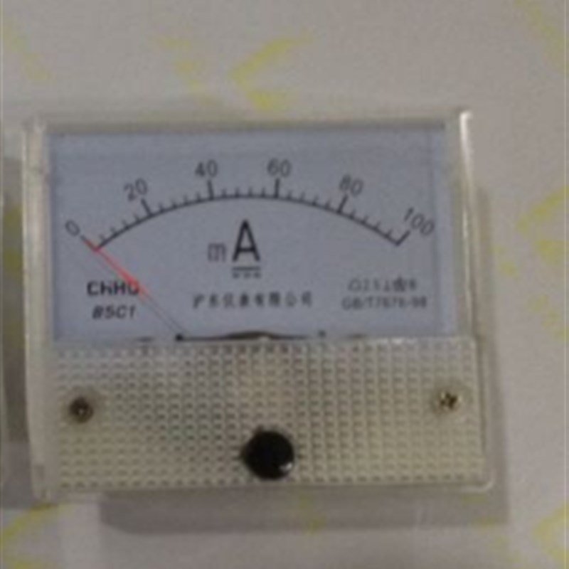 沪东仪表 电流电压表 指针直流电流表 DC 100MA 机械表 指针表头