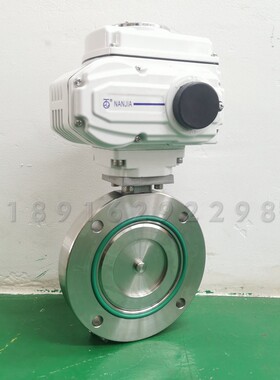 GID电动真空蝶阀DN100对夹零泄漏负压粉末气体空气放料调节阀304