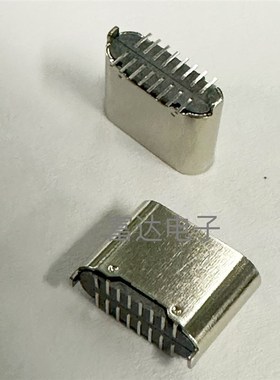 USB连接器type-c立贴SMT16P母座H=6.6