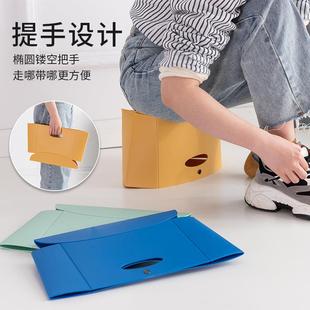 户外椅子迷你马扎轻便钓鱼超轻折凳塑料矮凳 折叠凳家用加厚便捷式