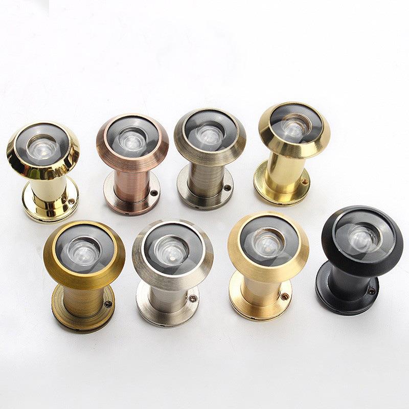 可视高清广角防盗门猫眼老式门镜35mm通用黄铜家用门眼防偷窥门镜