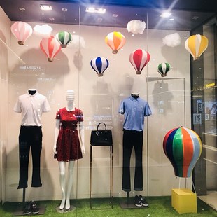 热气球装饰吊饰汽车4S店展厅布置商场店铺橱窗幼S儿园走廊挂饰道