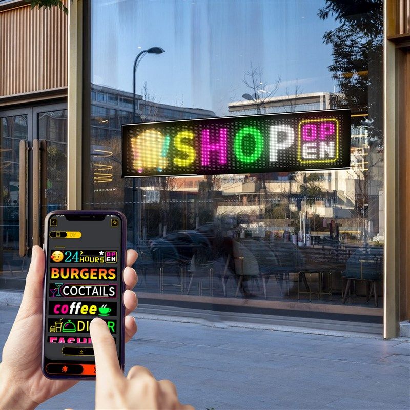 LED柔a性显示屏手机APP编辑滚动走字幕防水超薄可双排广告软屏时,五金/工具,LED显示屏,淘宝优惠券,粉丝福利购,淘宝优惠卷