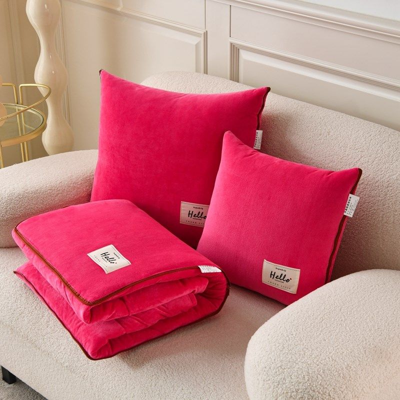 加厚抱枕被子两用水晶绒汽车沙y发靠垫枕头被办公室折叠空调被午,居家布艺,抱枕被,淘宝优惠券,粉丝福利购,淘宝优惠卷