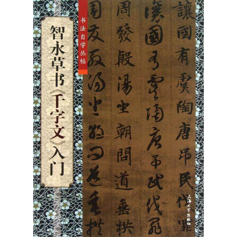 【正版图书】书法自学丛帖智永草书千字文入门国富骏铭傅玉芳编上海大学出版社
