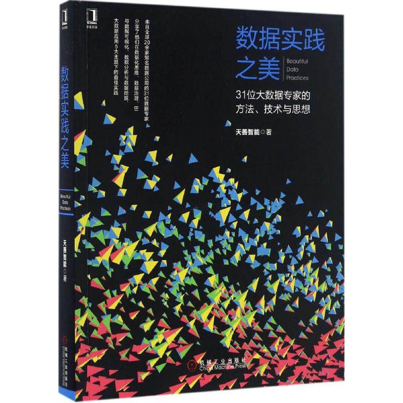 【正版书籍】数据实践之美31位大数据专家的方技与思想天善智能著机械工业出版社9787111557036