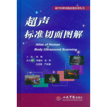 【正版书籍】超声医师实践技能培训丛书超声标准切面图解 张梅 人民军医出版社