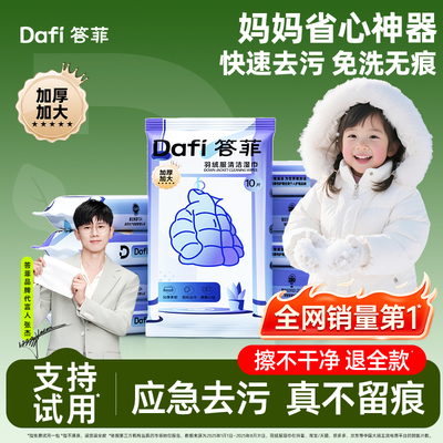 【羽绒服湿巾销量第1】小包便携