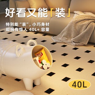 小猪落地摆件创意沙发边几茶几小户型客厅卧室简约收纳移动小桌子