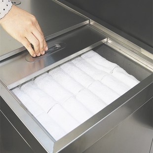 自动进水药包毛巾蒸箱蒸汽毛巾车加热柜美容美发足浴湿毛巾消毒柜