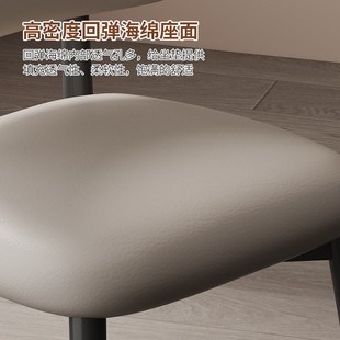 极简餐桌椅轻奢高级感餐厅设计师款 餐椅家用意式 椅子靠背休闲凳子