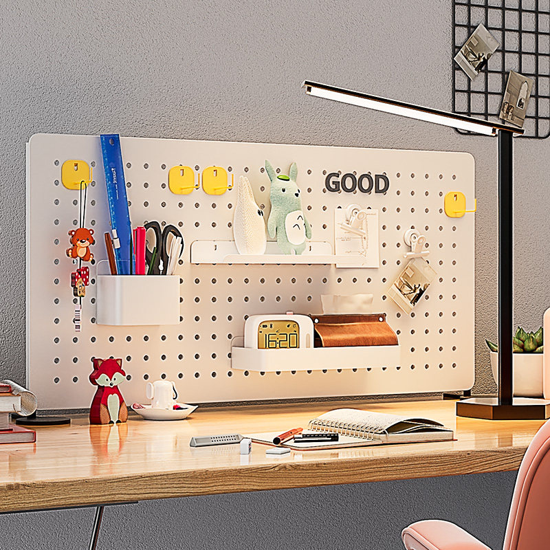 磁吸DIY洞洞板桌上化妆品收纳盒桌面置物架照片墙冰箱贴装饰展示,收纳整理,磁吸收纳板,淘宝优惠券,粉丝福利购,淘宝优惠卷