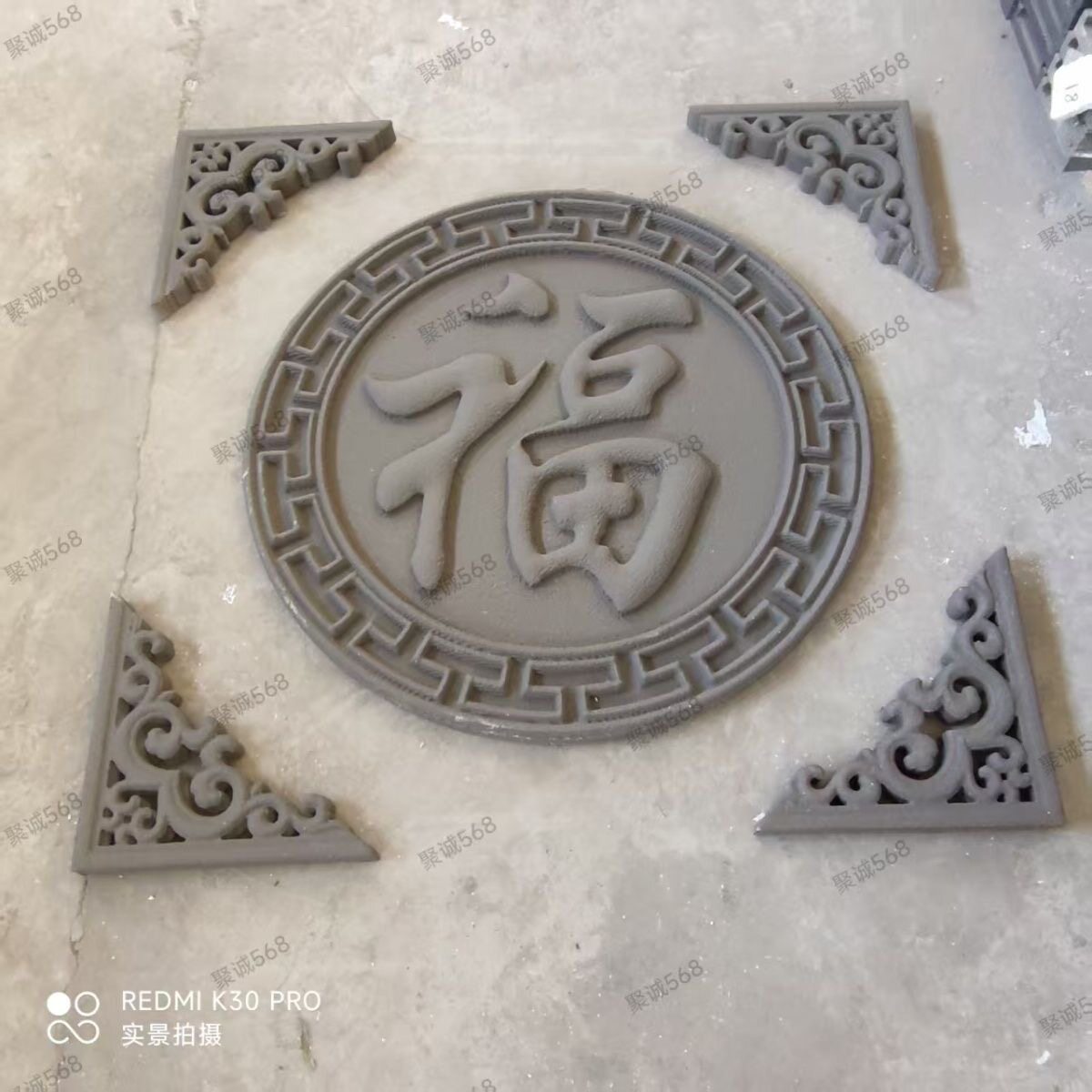 EPS欧式泡沫浮雕迎面雕刻线条装饰福字雕花外墙圆形纹线庭院