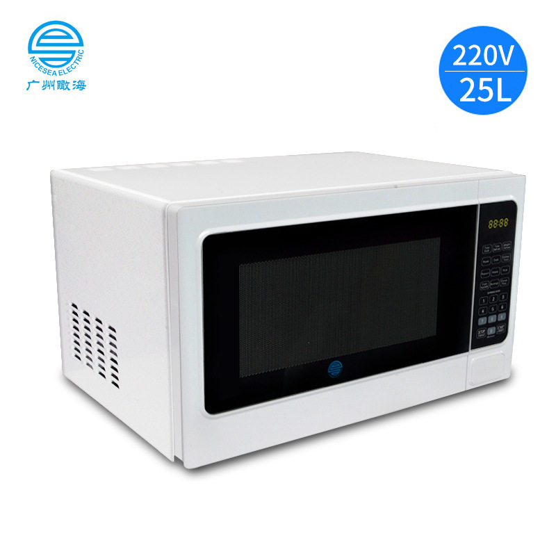 110V/220V伏60Hz外贸微波炉了按键门25升