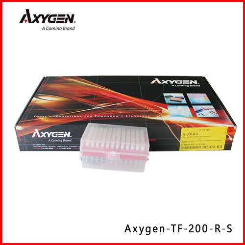 爱思进AxygenTF-200-R-S200ul带滤芯**盒装黄吸头，96支/盒