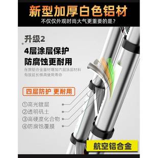 A6L可升降家用阁楼梯伸缩梯子铝合金特粗加厚户外工程梯便携登高