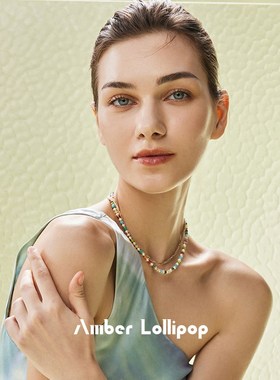 【明星同款】安铂洛利多巴胺项链女淡水珍珠锁骨颈链彩色串珠手链