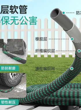 Aupers浇花水枪伸缩软管洒水喷头花园浇水神器自动浇菜庭院阳台