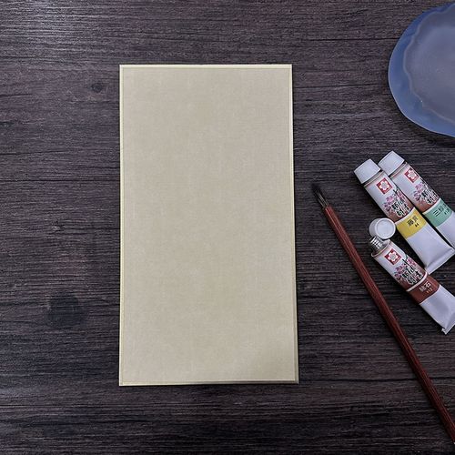 聚文堂宋韵熟宣硬卡纸工笔小写意没骨花鸟画小品创作宣纸金边卡纸