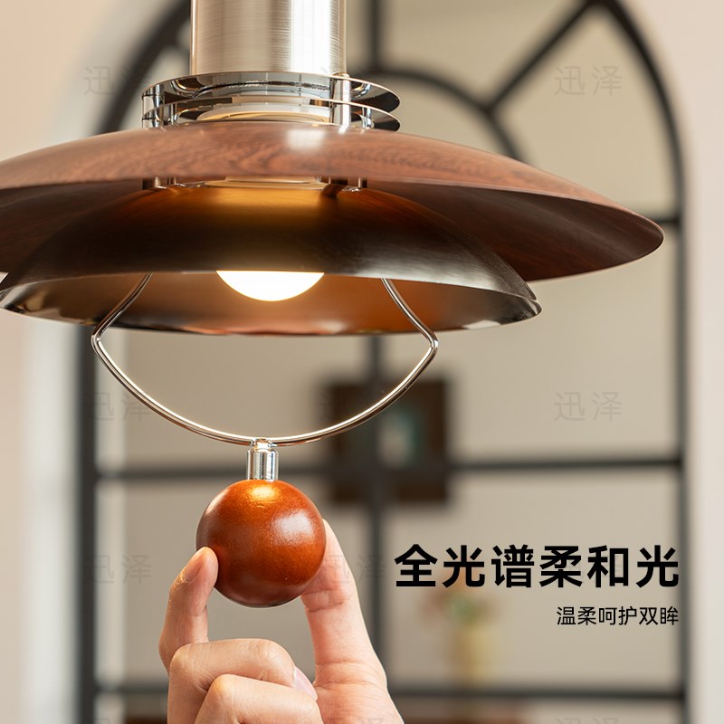 包豪斯中古摇臂餐厅吊灯可移位餐桌灯法式复古圆桌灯吧台灯飞碟灯