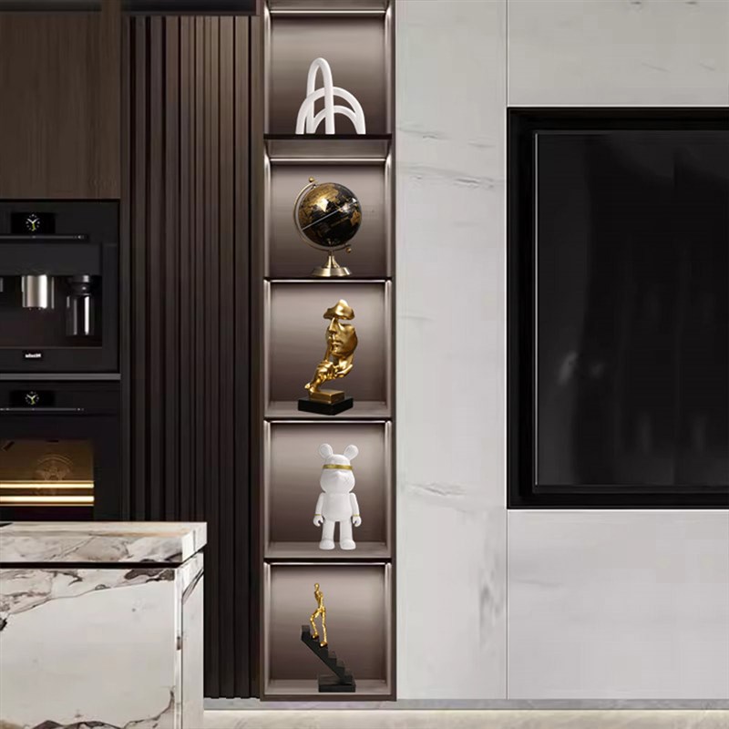 现代轻奢酒柜电视柜装饰品高档大气摆件客厅玄关柜高级感工艺品