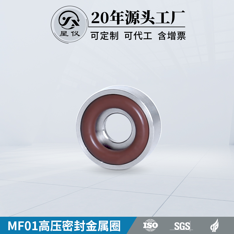 星仪MF01高压密封金属圈304不锈钢耐高压O形圈压力传感器变送器用