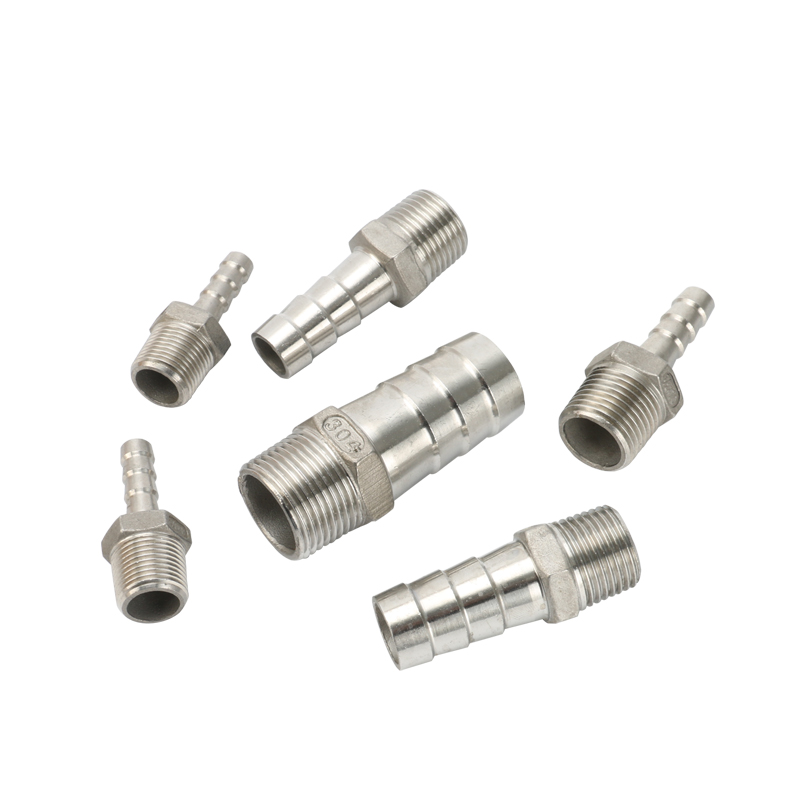 304不锈钢宝塔接头六角皮管软管水管皮接格林水暖配件皮插竹节