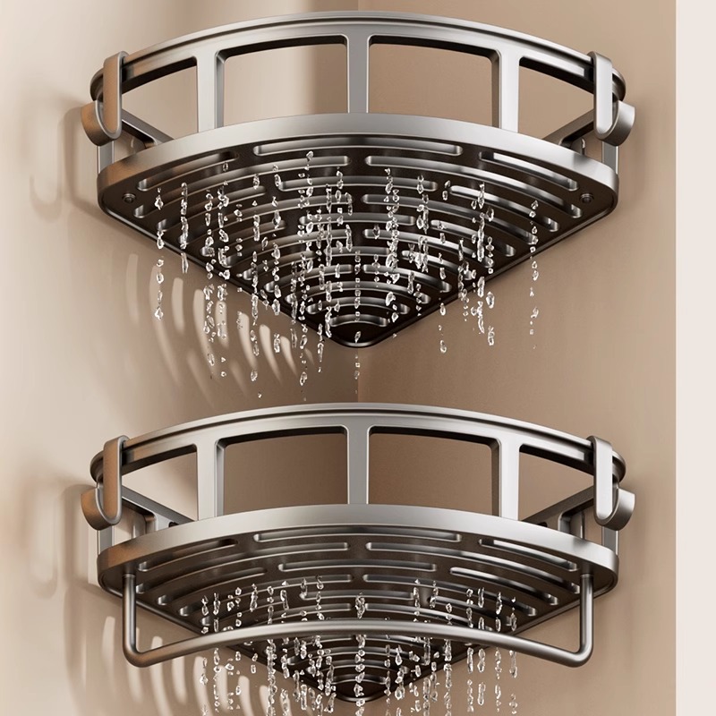 免打孔卫生间浴室三角置物架壁挂