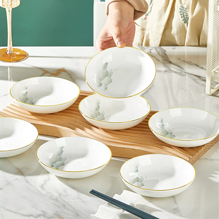骨瓷蘸料碟2026新款 家用釉下彩小碟子味碟小盘醋碟火锅酱油碟味碟