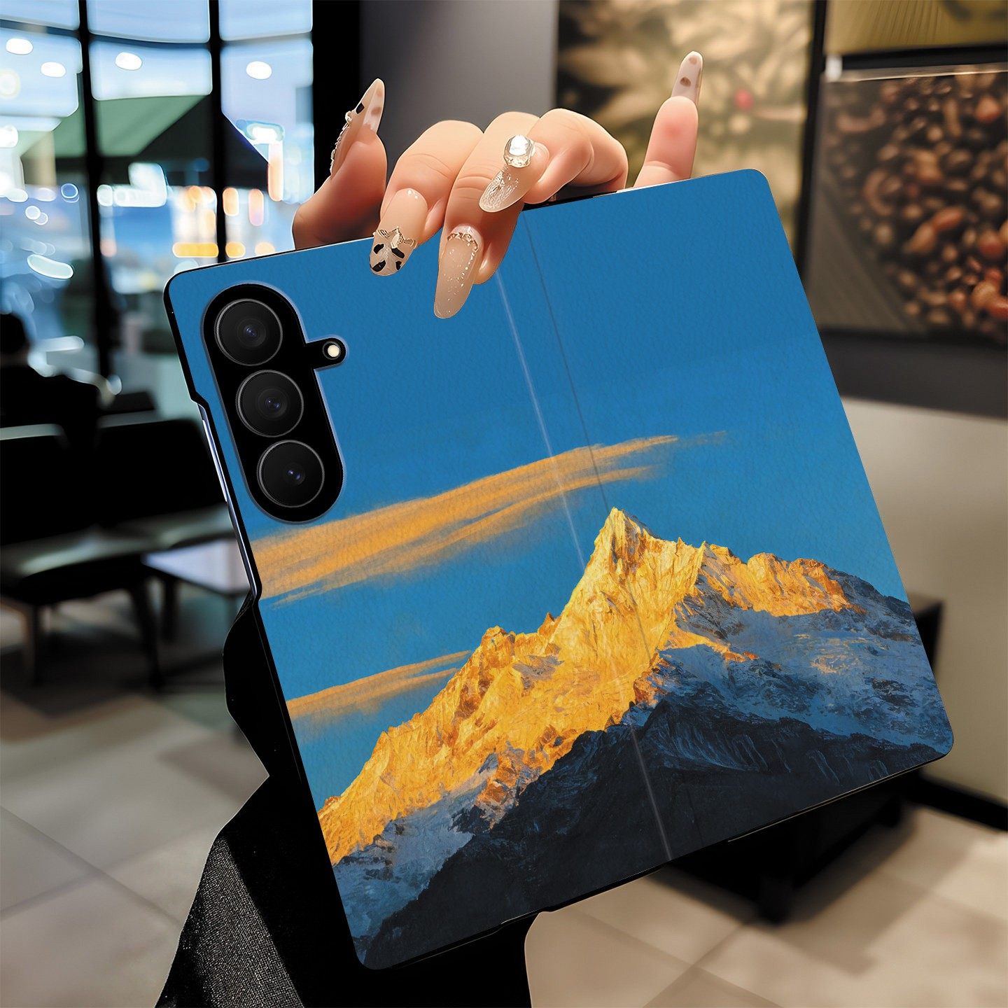 尾火虎适用于三星Zfold7手机壳折叠屏翻盖日照金山个性创意时尚商务潮男高级感w26/w25/w24/zfold6/zfold5,3C数码配件,手机保护套/壳,淘宝优惠券,粉丝福利购,淘宝优惠卷