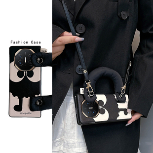 尾火虎 适用于华为matexts非凡大师版手机壳站立黑煤球可爱卡通少女日韩风挂绳matex6/matex5/matex3/matexs2