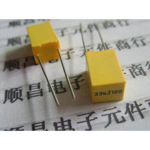 334J 100V 0.33UF 较正电容 一件20个 校正电容 334 63V