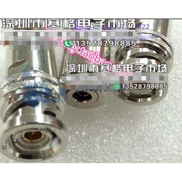 铜BNC三卡口PL75-47三同轴1553B总线接头3卡口BNC公头 进口替代品