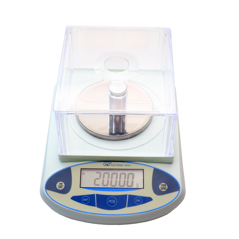 纪铭高精度电子天平实验室电子称珠宝布料纺织克重称500g/001g
