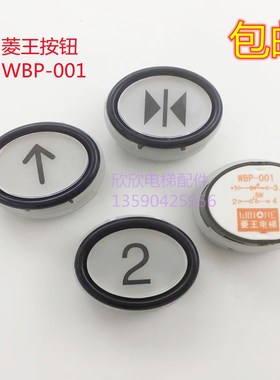 菱王按钮WBP-001/椭圆形 电梯按钮 客货梯白色光指令按键开关