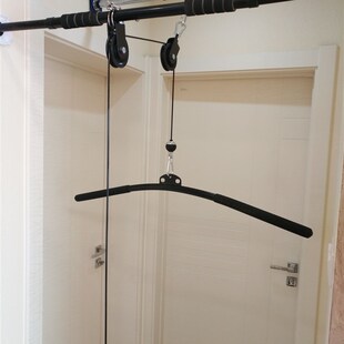 DIY自制改装大飞鸟 肱二三头健身器材三头肌胸肌练拉背划船滑轮