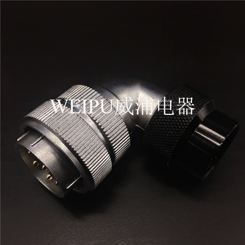 威浦WEIPU 防水IP55航空插头WF16-2-3-4-5-7芯 9芯 TW弯波纹管插