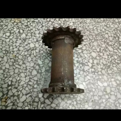 弹花机倒档连体链轮高温淬火加硬轴套罗拉倒车链条齿轮 厂家直销