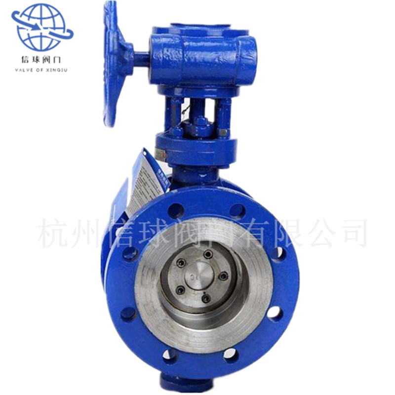 碳钢硬密封涡轮法兰蝶阀D343H-25C手动蝶阀/铸钢蝶阀DN65/300高温