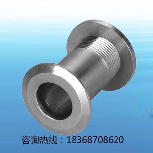 304不锈钢单片双片穿墙套管对丝管套管接头反扣件墙体装饰预埋管