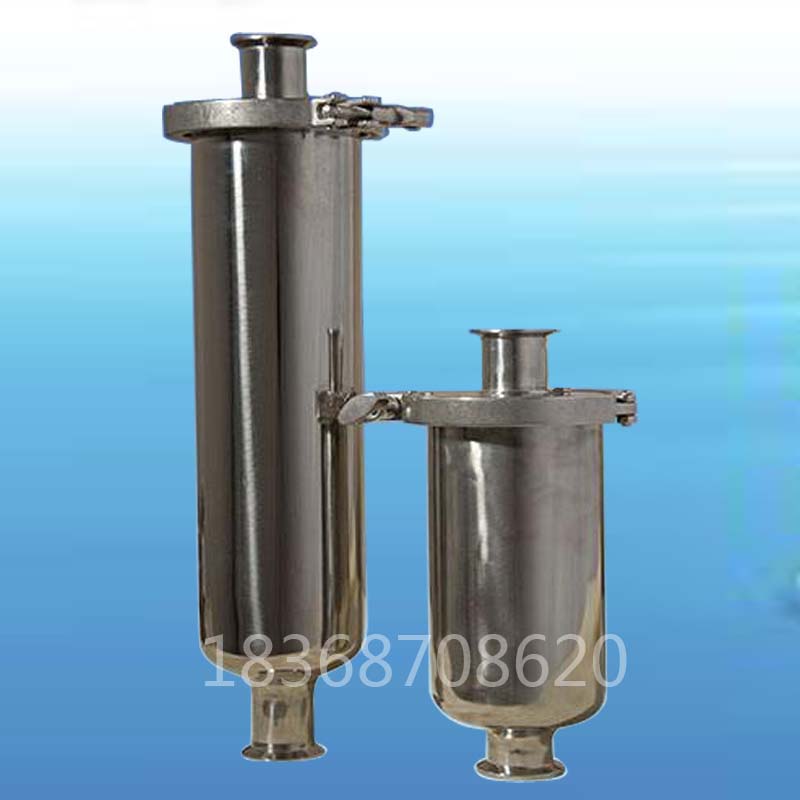 新品304 316不锈钢滤网滤芯过滤器 卫生级快装卡盘直通空气净化器