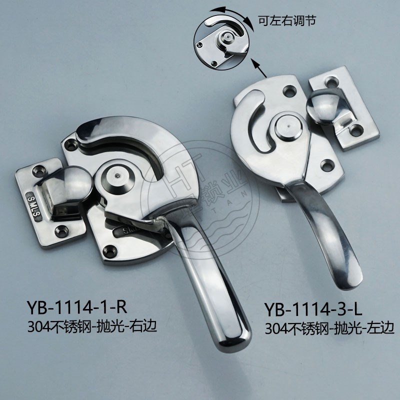 FA-114密闭型紧迫手柄机械设备门锁把手1114不锈钢旋转拉手精铸门