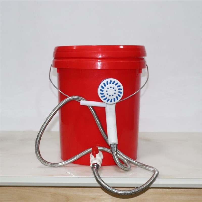 20升带花洒塑料桶加厚洗澡桶冲凉桶家用水桶洗手桶洗头桶包邮